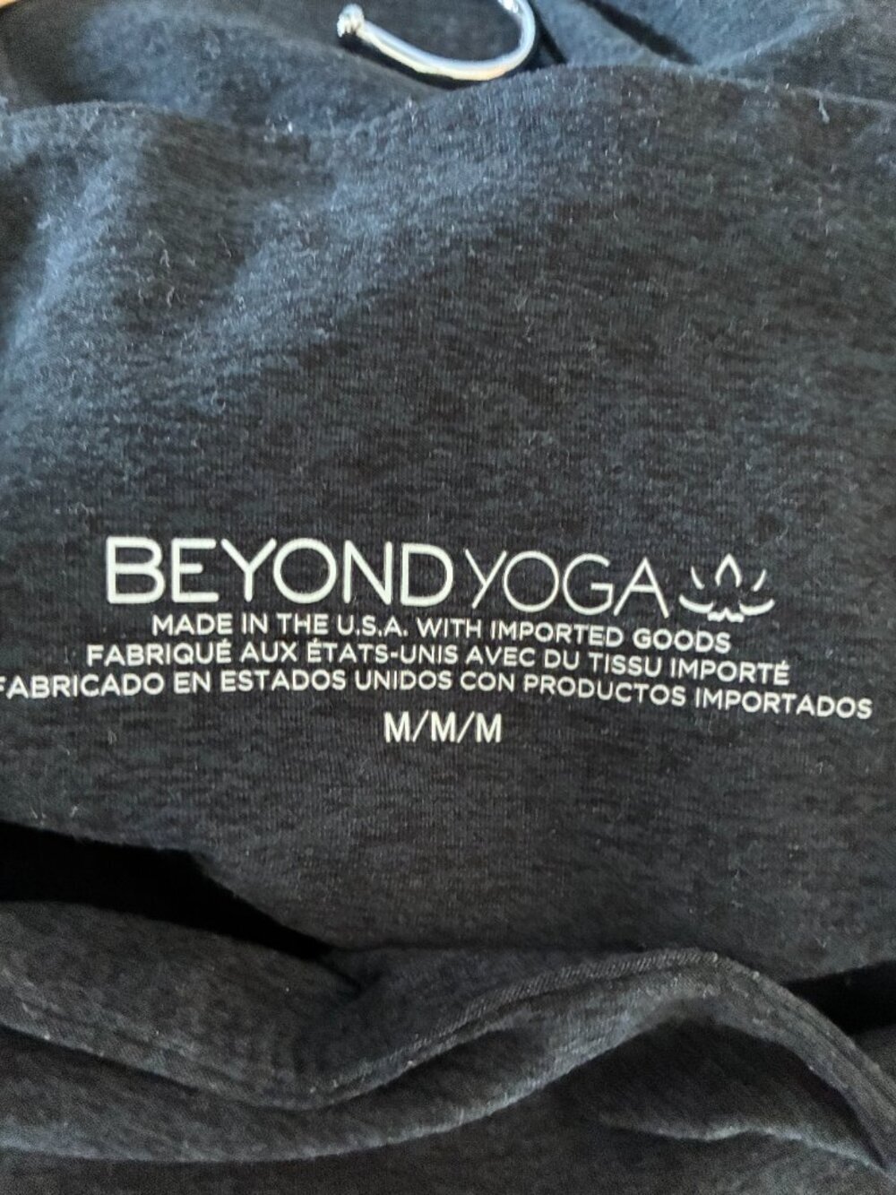 Beyond Yoga Pants Charcoal Gray Wide Leg Athleisure Lounge Comfort - Picture 6 of 6